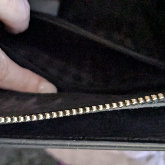 Karl Lagerfeld Black and Gold Women's Bag/ Crossbody 11.5 X 10 - Picture 6 of 9